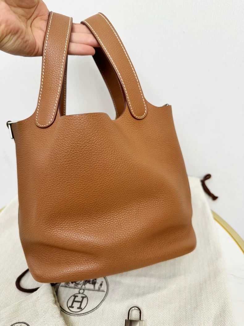 Hermes Hermes Picotin 18 Leather Tote Bag Size ONE SIZE - 2 Thumbnail