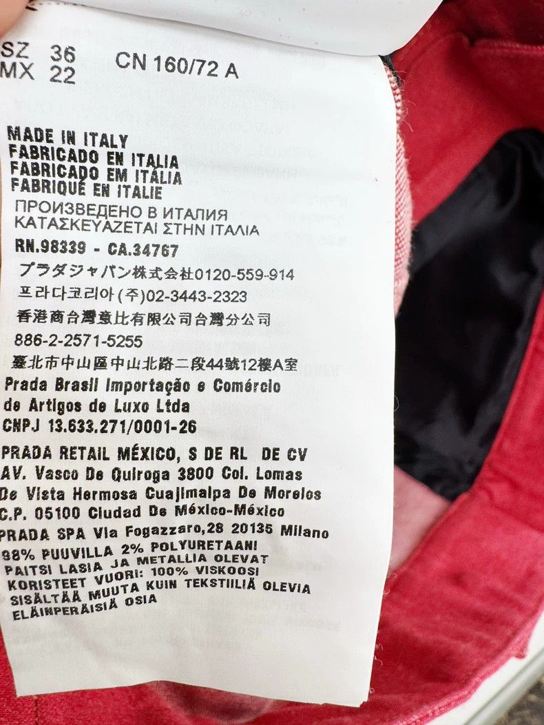 Miu Miu Miumiu Red Denim Jacket with Pearls Size S / US 4 / IT 40 - 6 Thumbnail