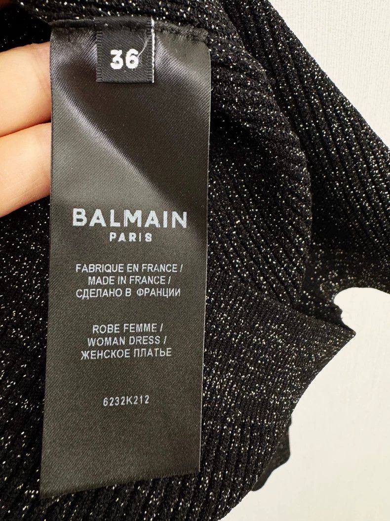 Balmain Balmain Knit Dress with Unique Button Detail Size S / US 4 / IT 40 - 4 Thumbnail