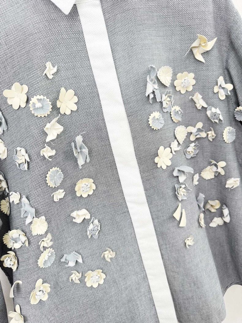 Chanel Chanel Floral Shirt with White Collar Size M / US 6-8 / IT 42-44 - 4 Thumbnail