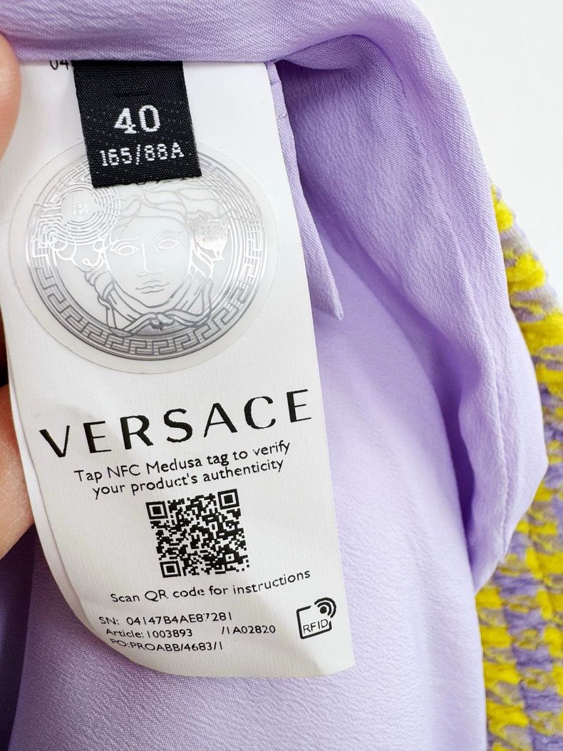 Versace Versace Colorful Patchwork Jacket for Women Size L / US 10 / IT 46 - 4 Thumbnail