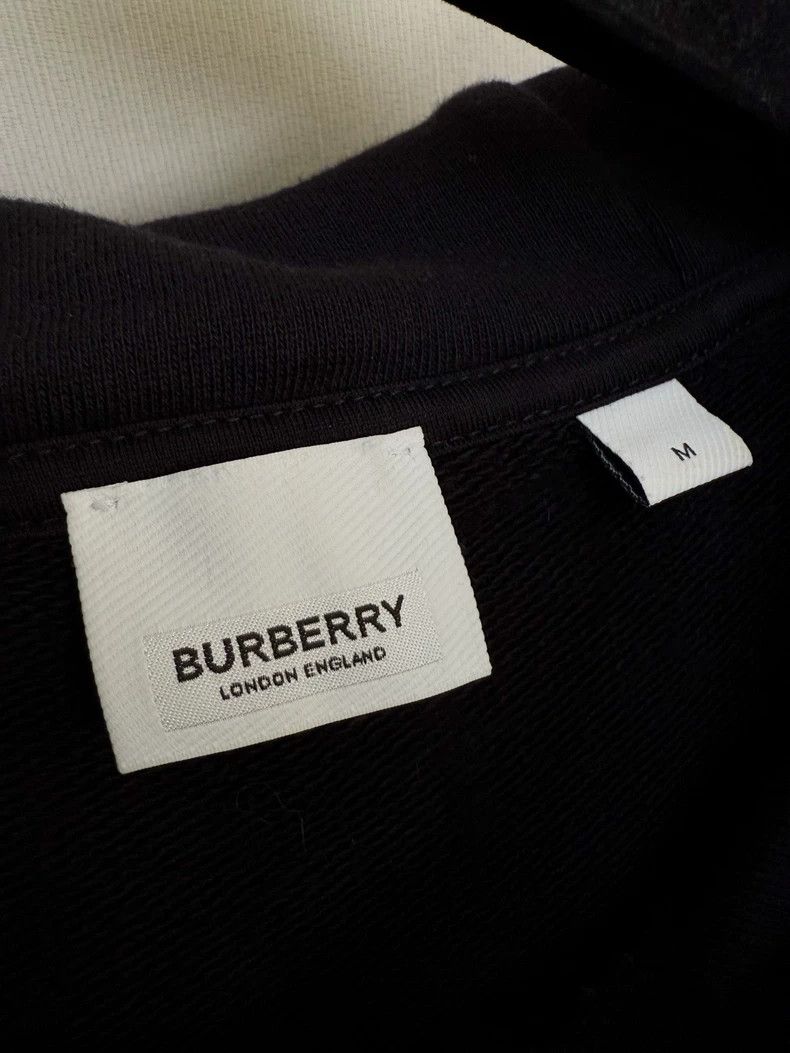 Burberry Burberry Black Hoodie with White Logo Size M / US 6-8 / IT 42-44 - 2 Thumbnail