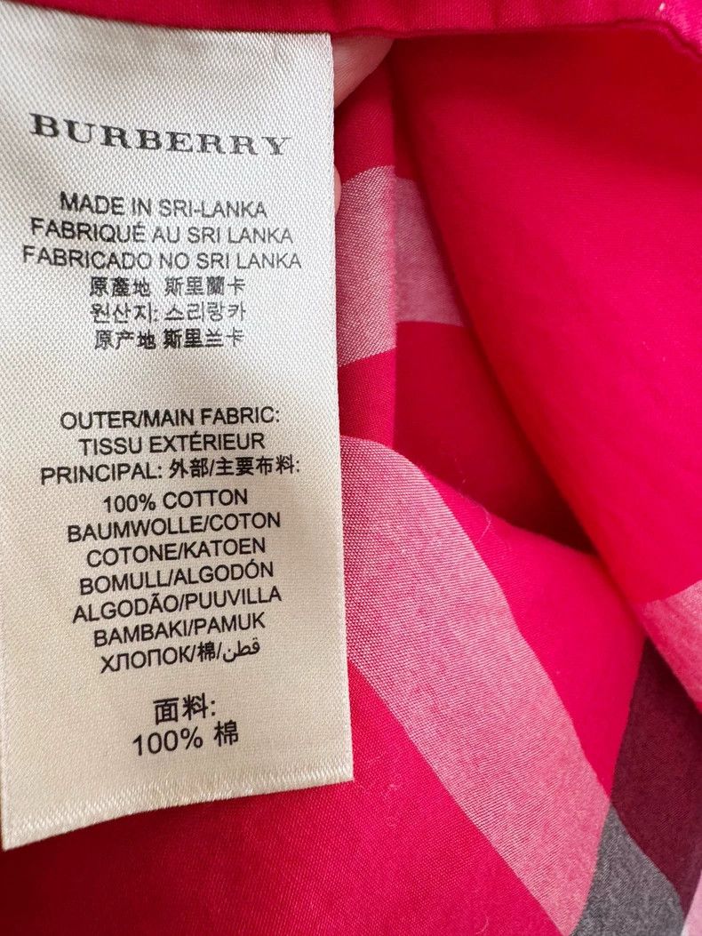 Burberry Burberry Red Checkered Shirt Size S Size S / US 4 / IT 40 - 4 Thumbnail