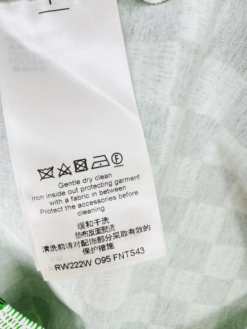 Louis Vuitton Louis Vuitton Green Checkered Short Sleeve Top Size L / US 10 / IT 46 - 5 Thumbnail