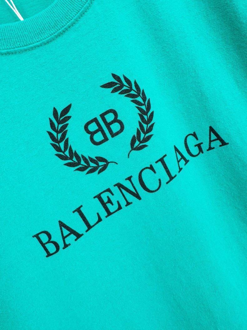 Balenciaga Balenciaga Short Sleeve Teal T-shirt Size XS Size XS / US 0-2 / IT 36-38 - 3 Thumbnail