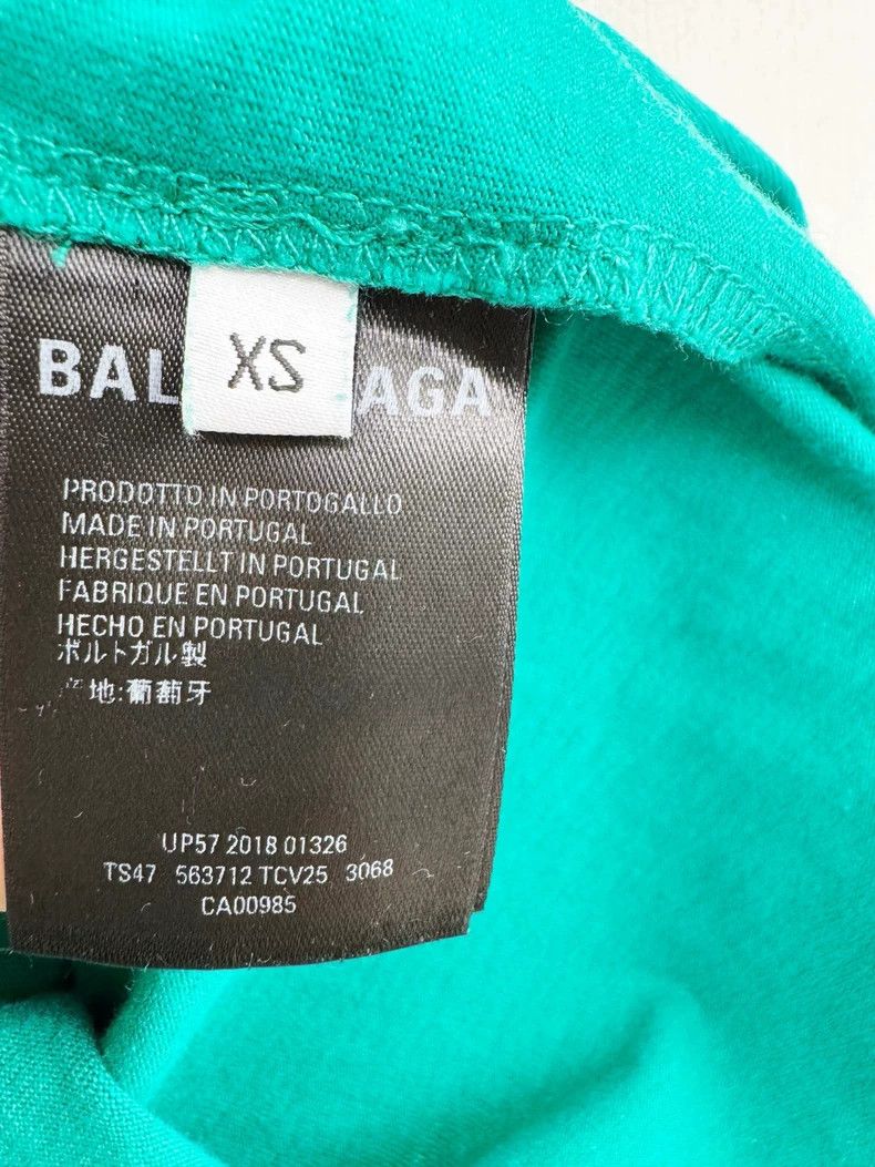 Balenciaga Balenciaga Short Sleeve Teal T-shirt Size XS Size XS / US 0-2 / IT 36-38 - 4 Thumbnail