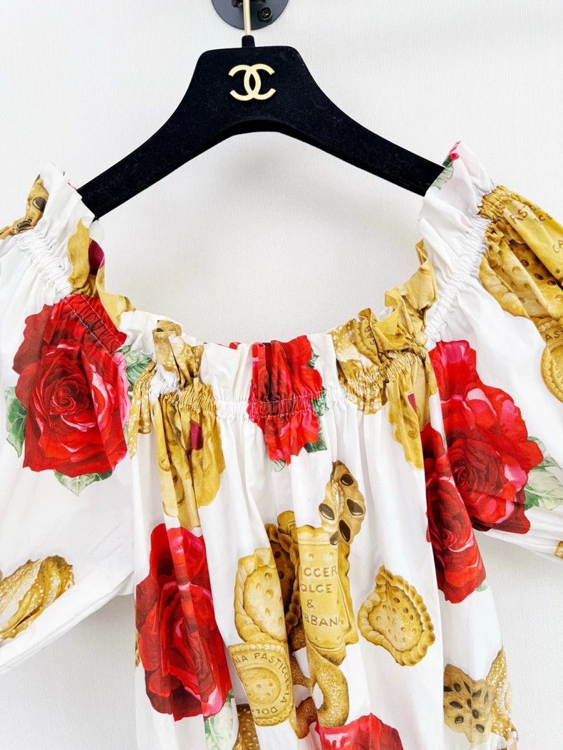 Dolce & Gabbana DG Dolça Romper with Floral Print Size L / US 10 / IT 46 - 2 Thumbnail