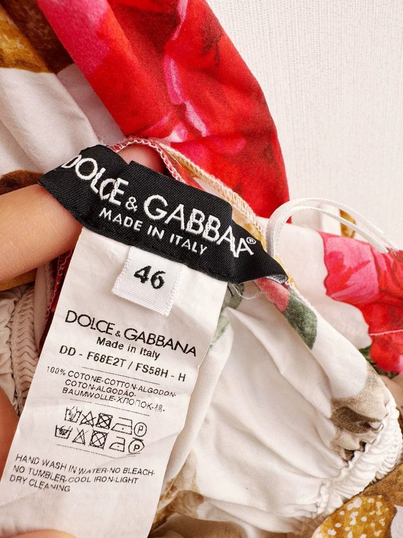 Dolce & Gabbana DG Dolça Romper with Floral Print Size L / US 10 / IT 46 - 4 Thumbnail