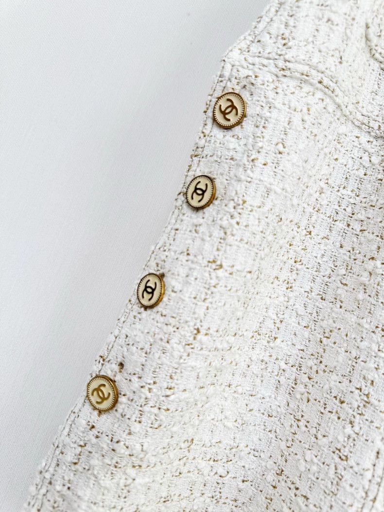Chanel Chanel Woven Overalls for Women, Size 34 Size 34" / US 12 / IT 48 - 4 Thumbnail