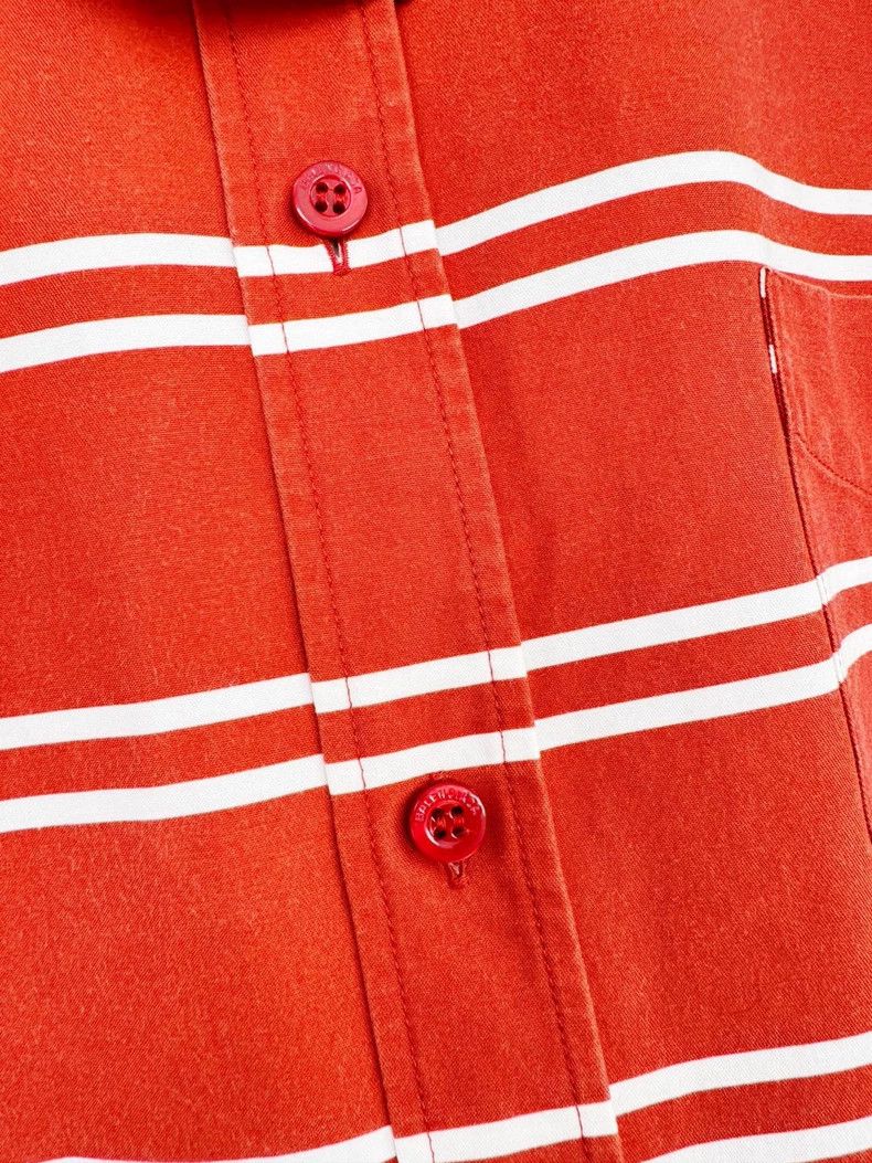 Balenciaga Balenciaga Red Striped Button-Up Shirt Size S / US 4 / IT 40 - 3 Thumbnail