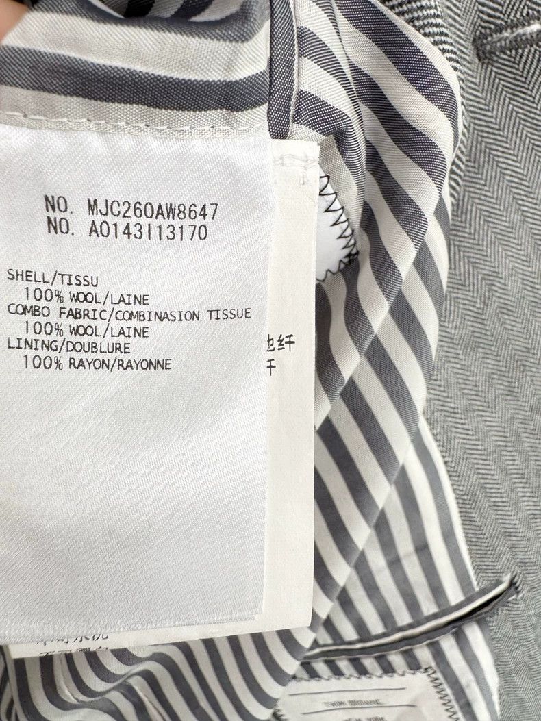 Thom Browne Thom Browne Wool Suit Jacket Size 0 Size XS / US 0-2 / IT 36-38 - 6 Thumbnail