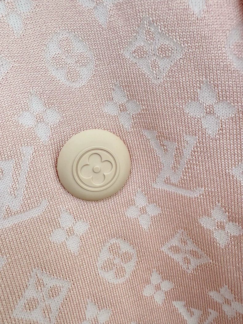 Louis Vuitton Louis Vuitton Pink Knit Sweater with Beige Sleeves Size L / US 10 / IT 46 - 3 Thumbnail
