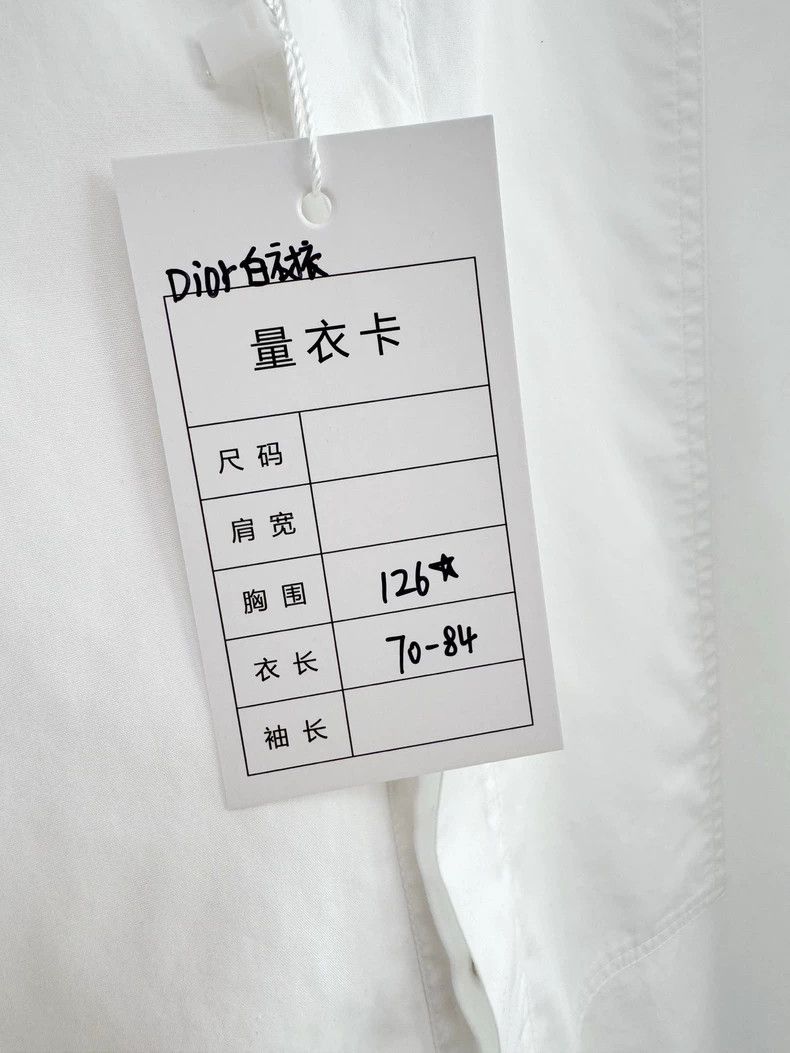Dior Dior White Shirt with Logo Size S / US 4 / IT 40 - 4 Thumbnail