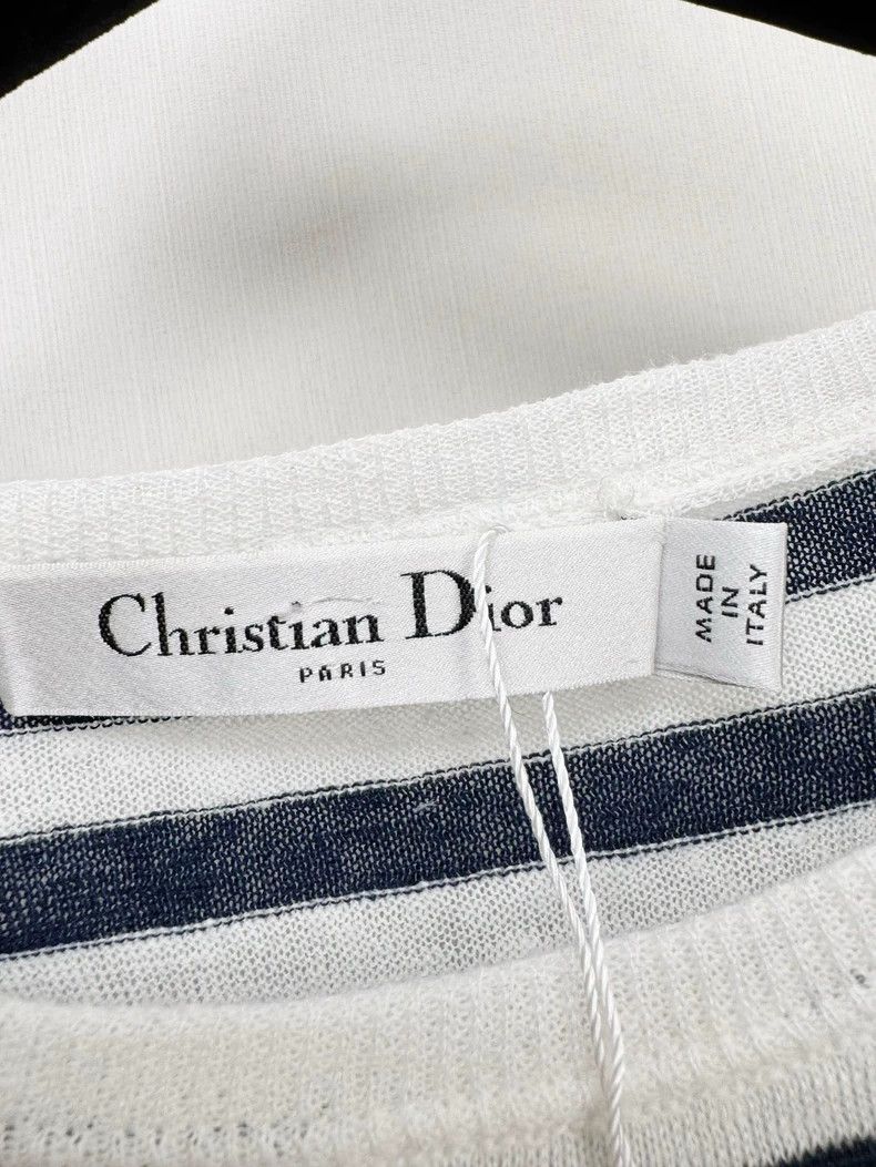 Dior Dior Striped Short Sleeve Top Size 38 Size S / US 4 / IT 40 - 2 Thumbnail