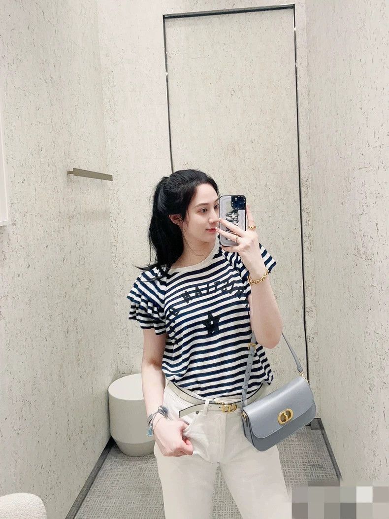 Dior Dior Striped Short Sleeve Top Size 38 Size S / US 4 / IT 40 - 4 Thumbnail
