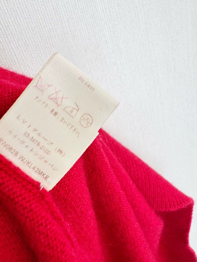 Louis Vuitton Louis Vuitton Red Cashmere Sweater M Size Size M / US 6-8 / IT 42-44 - 5 Thumbnail