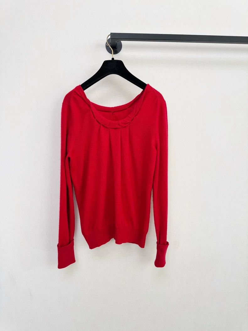 Louis Vuitton Louis Vuitton Red Cashmere Sweater M Size Size M / US 6-8 / IT 42-44 - 6 Thumbnail