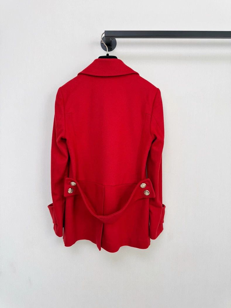 Gucci Gucci Red Wool Double-Breasted Coat Size M / US 6-8 / IT 42-44 - 7 Thumbnail