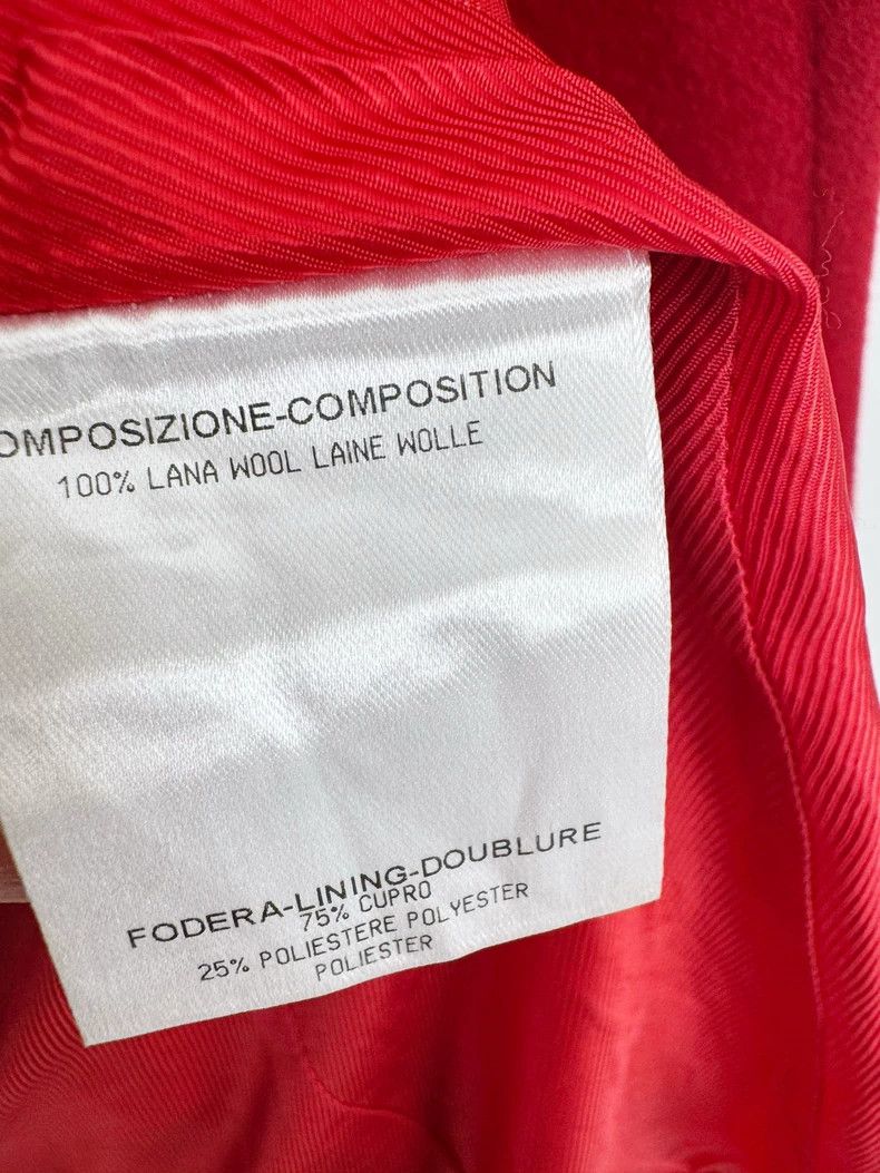 Gucci Gucci Red Wool Double-Breasted Coat Size M / US 6-8 / IT 42-44 - 5 Thumbnail