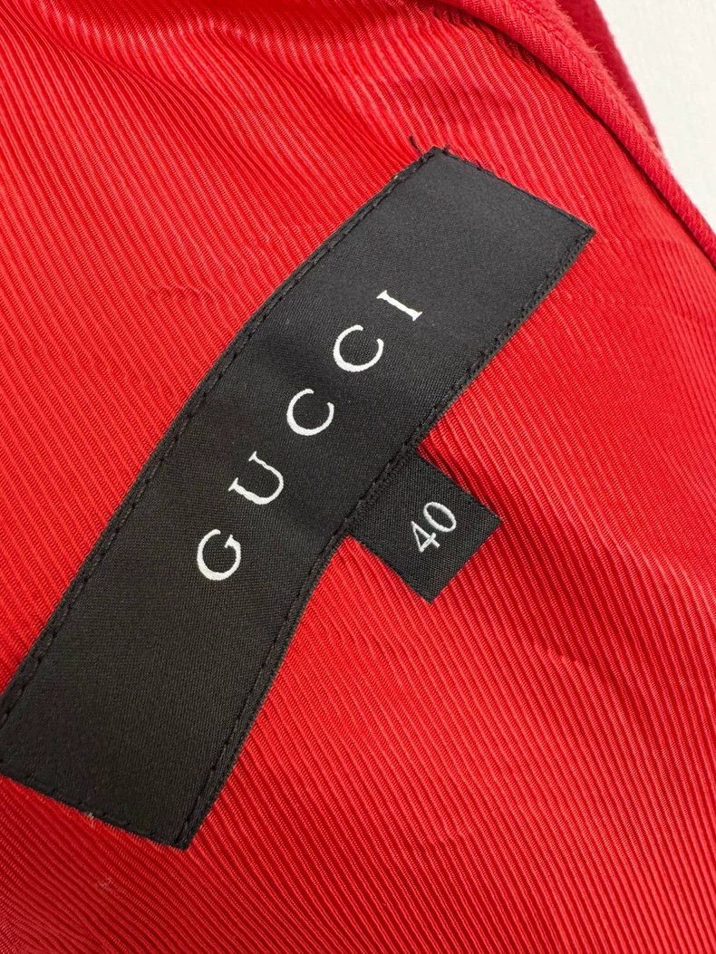 Gucci Gucci Red Wool Double-Breasted Coat Size M / US 6-8 / IT 42-44 - 4 Thumbnail