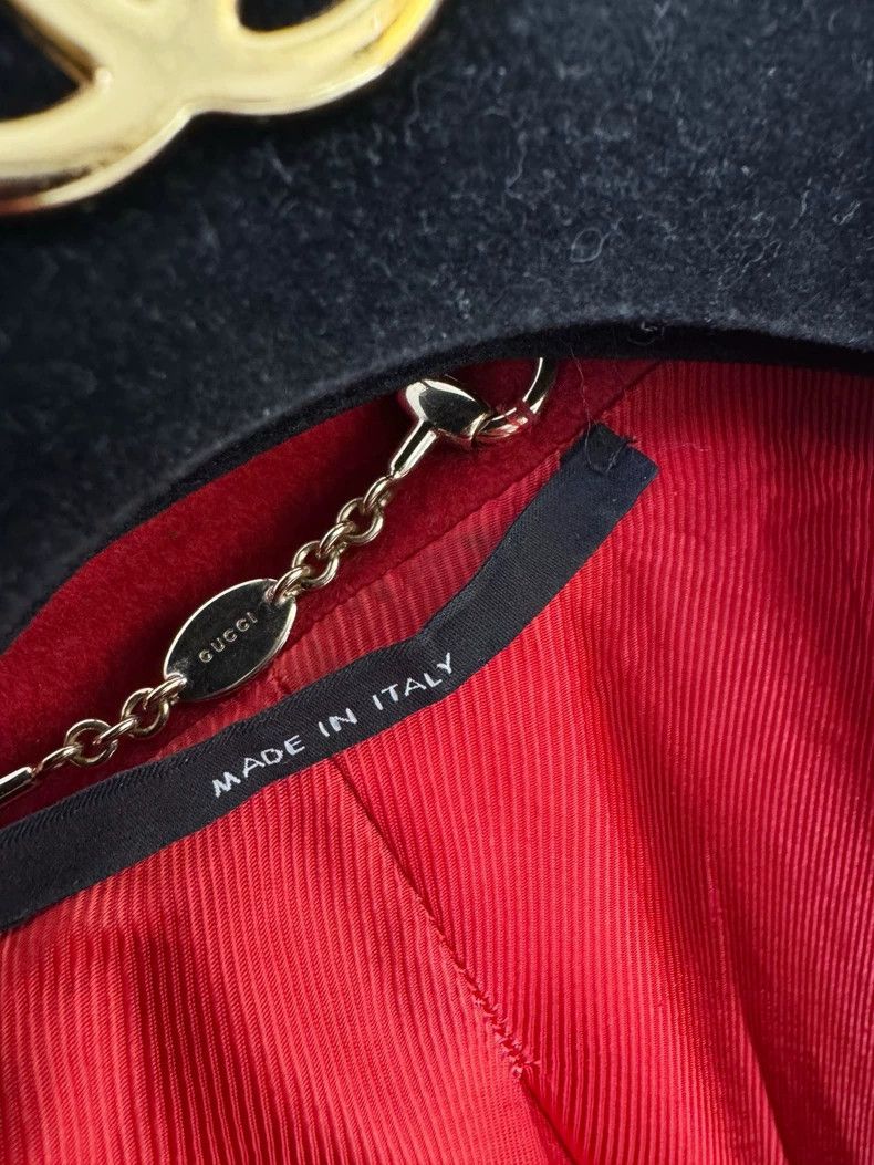 Gucci Gucci Red Wool Double-Breasted Coat Size M / US 6-8 / IT 42-44 - 2 Thumbnail