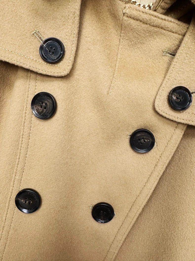 Burberry Burberry Cashmere Wool Overcoat Size UK4 Size XS / US 0-2 / IT 36-38 - 2 Thumbnail