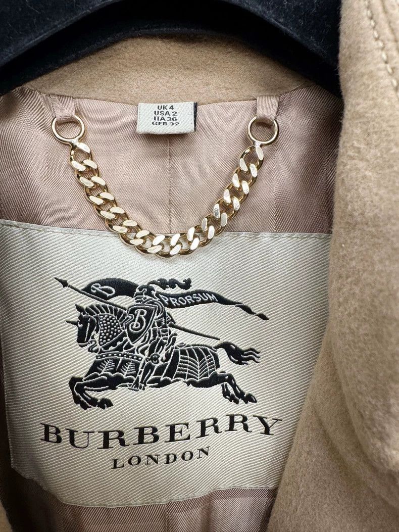 Burberry Burberry Cashmere Wool Overcoat Size UK4 Size XS / US 0-2 / IT 36-38 - 3 Thumbnail