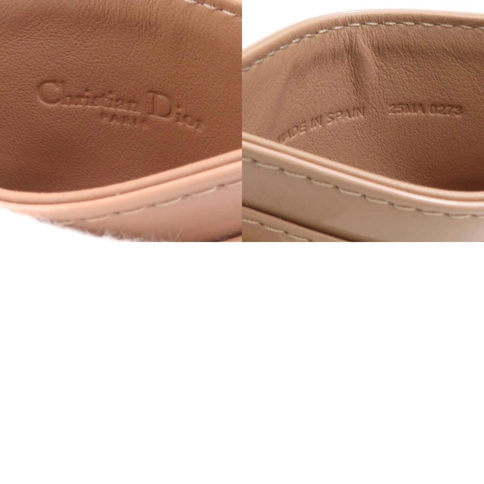 Dior Christian Dior Business Card Holder/Card Case Holder Enamel Pink Beige Women's 56018a Size ONE SIZE - 5 Thumbnail