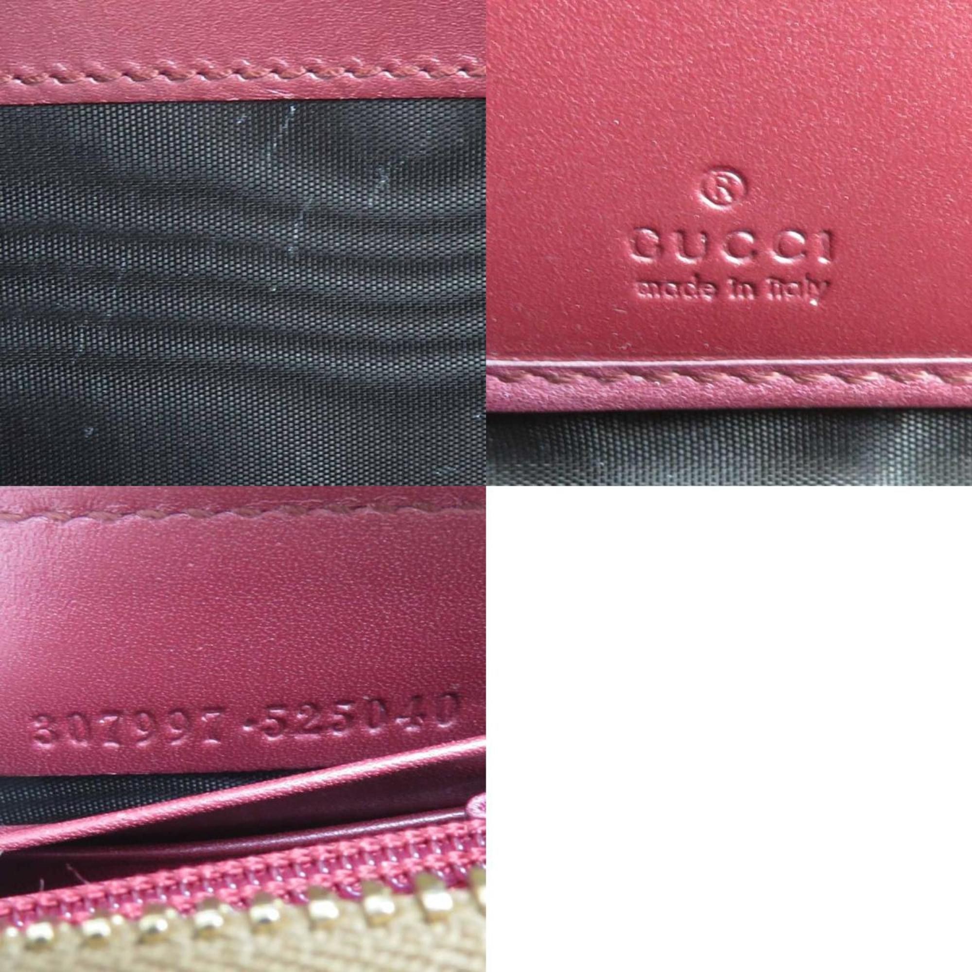 Gucci GUCCI Round Long Wallet Micro Guccissima Leather Bronze Gold Women's 307997 e60217g Size ONE SIZE - 5 Thumbnail
