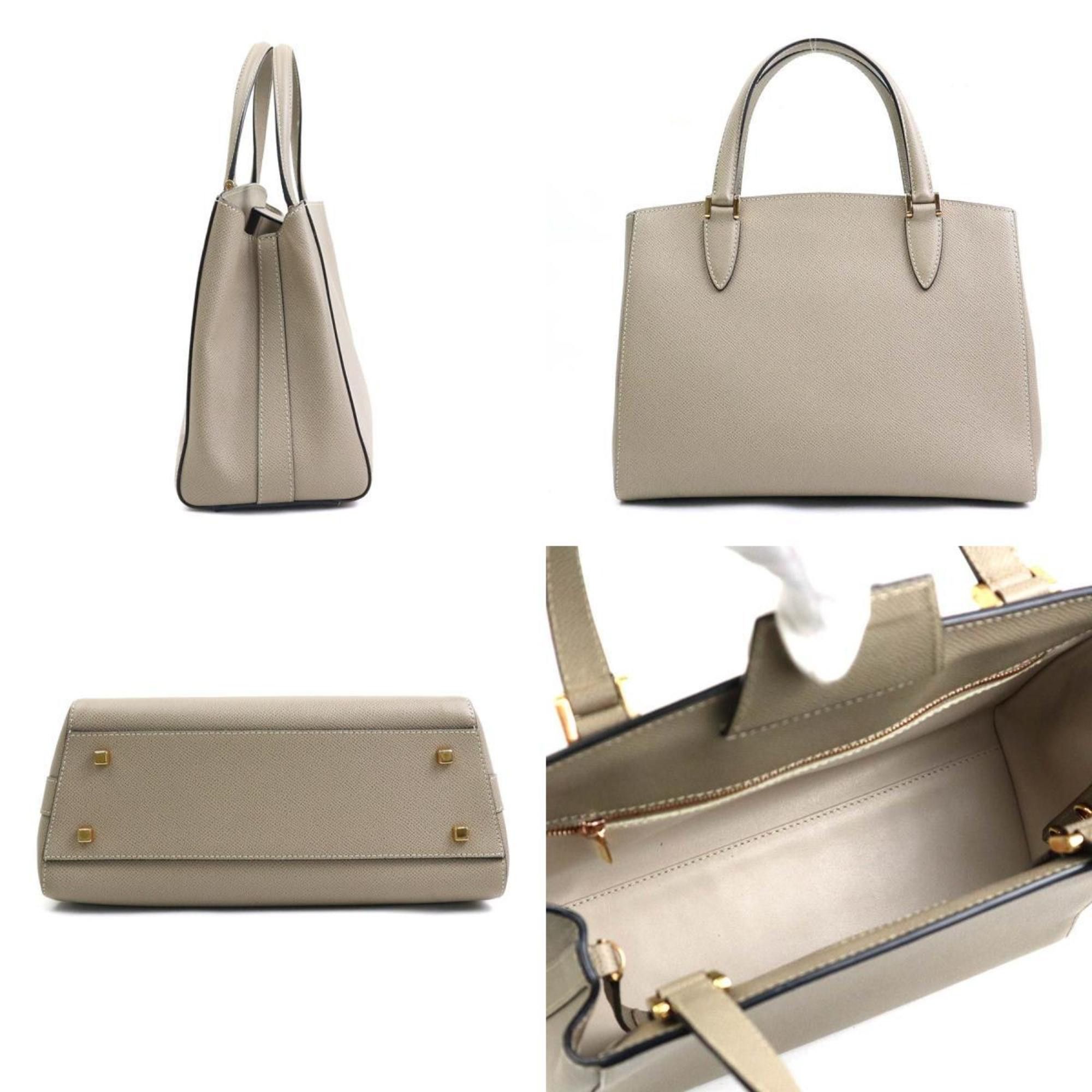 Valextra Valextra Handbag Shoulder Bag Triennale Leather Greige Women's 90076a Size ONE SIZE - 2 Thumbnail