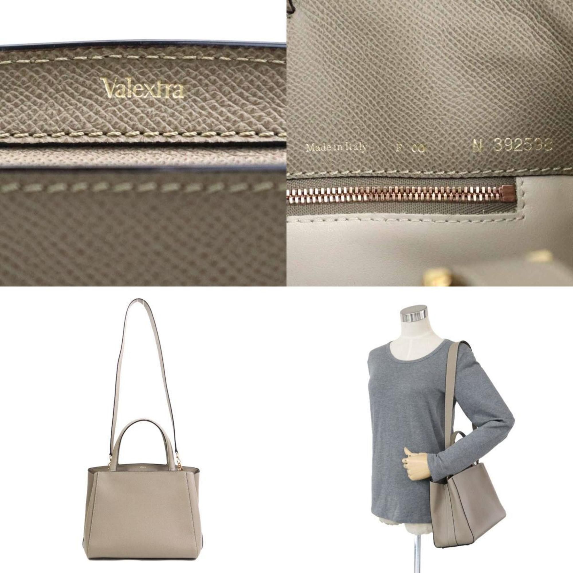 Valextra Valextra Handbag Shoulder Bag Triennale Leather Greige Women's 90076a Size ONE SIZE - 5 Thumbnail