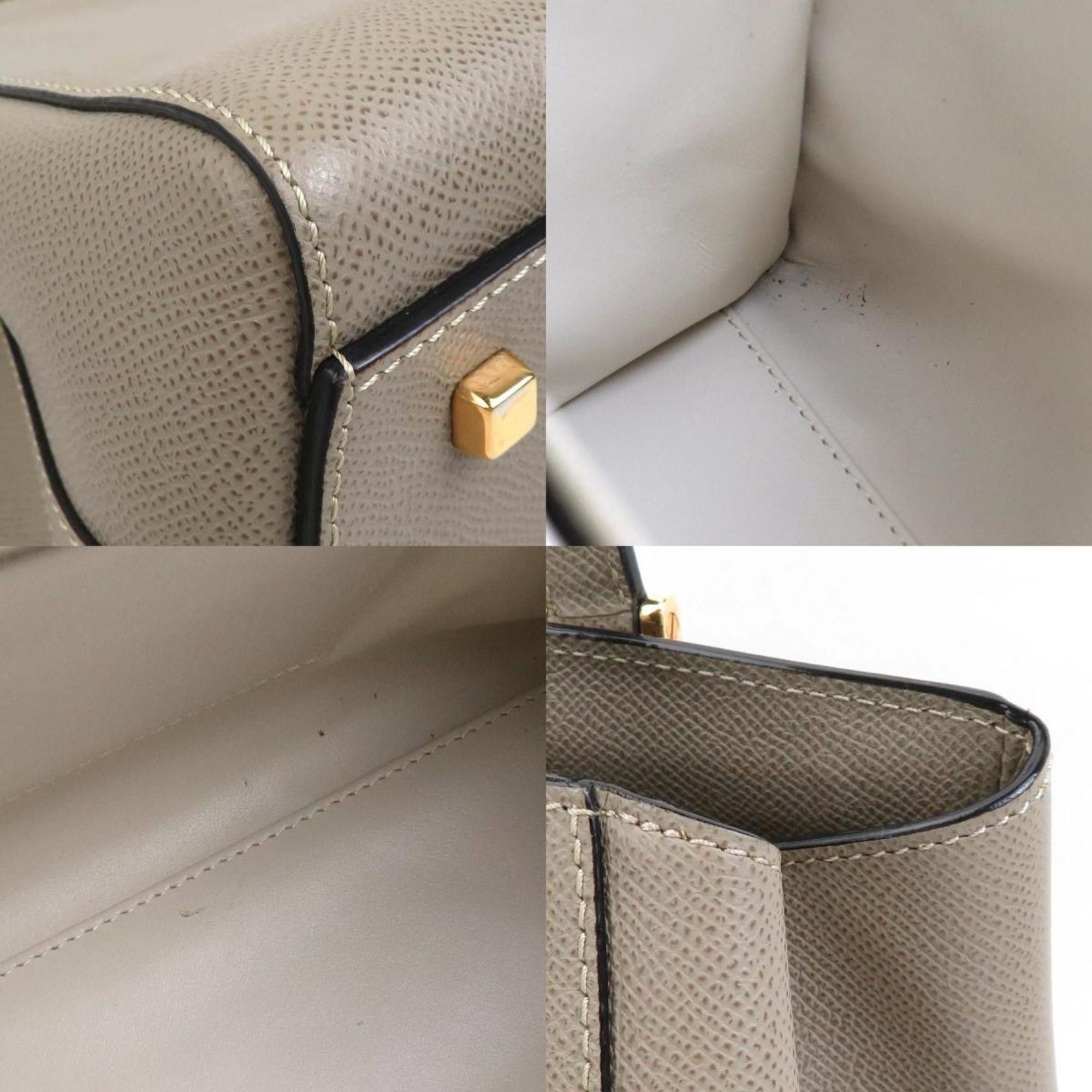 Valextra Valextra Handbag Shoulder Bag Triennale Leather Greige Women's 90076a Size ONE SIZE - 3 Thumbnail