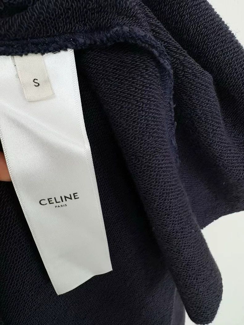 Celine Celine Hooded Sweatshirt with Logo Size S / US 4 / IT 40 - 4 Thumbnail