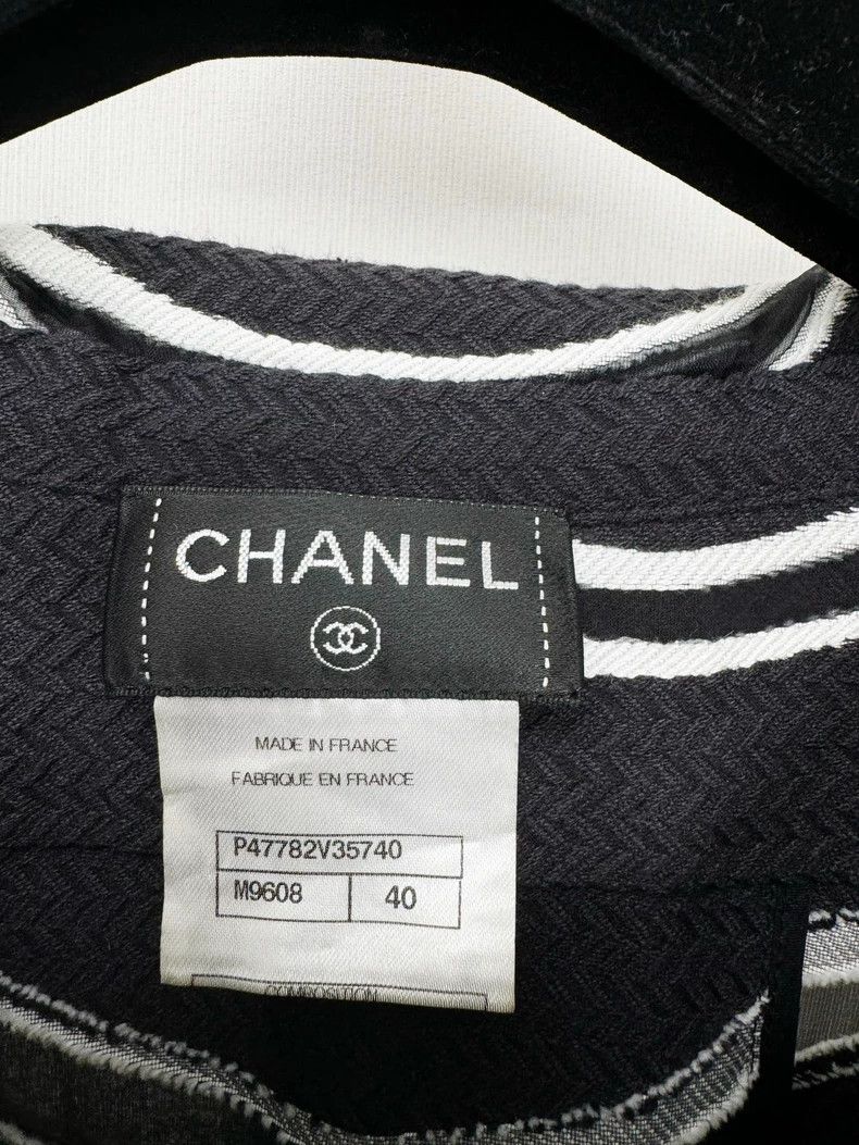 Chanel Chanel Striped Dress Size 40 Size L / US 10 / IT 46 - 3 Thumbnail