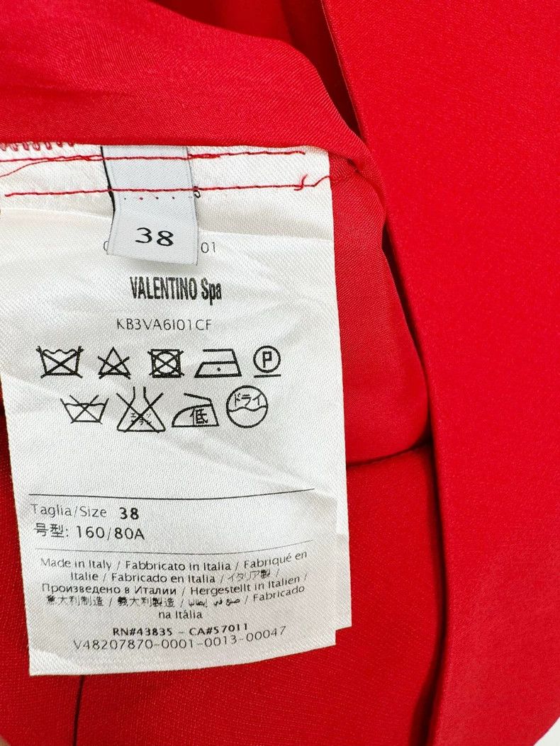 Valentino Valentino Red Wool Silk Dress Size 38 Size M / US 6-8 / IT 42-44 - 3 Thumbnail