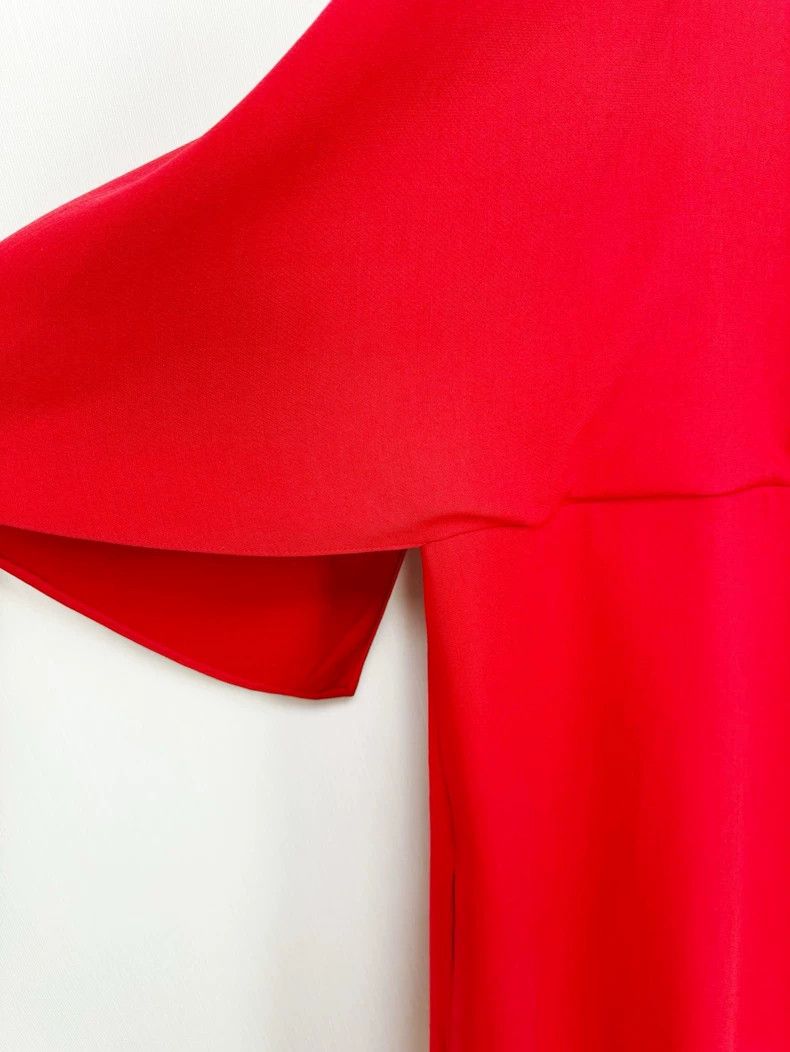 Valentino Valentino Red Wool Silk Dress Size 38 Size M / US 6-8 / IT 42-44 - 5 Thumbnail
