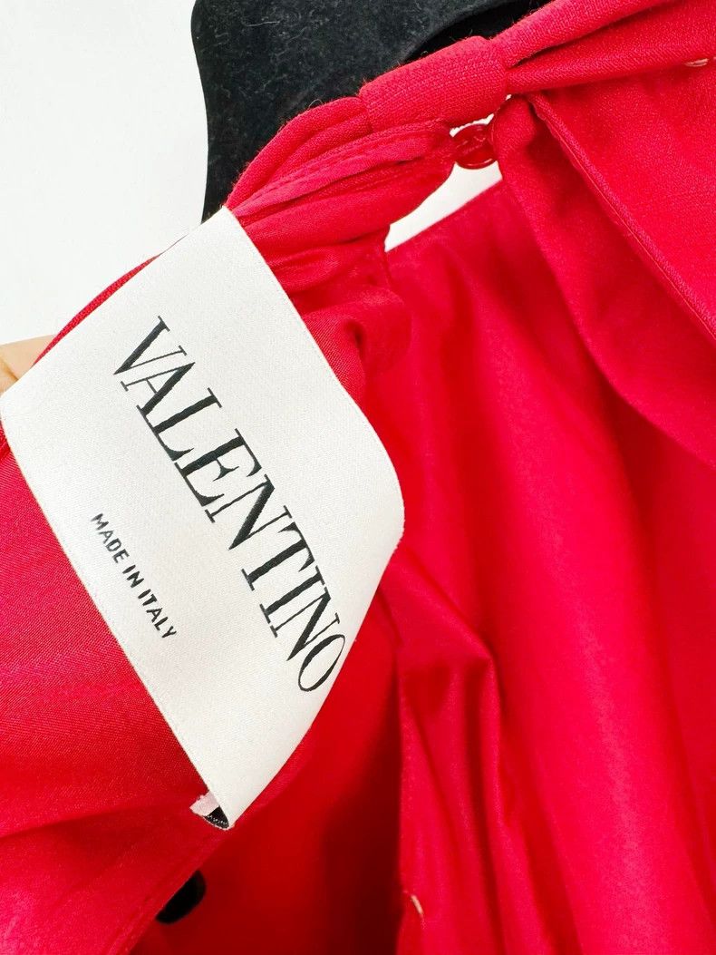Valentino Valentino Red Wool Silk Dress Size 38 Size M / US 6-8 / IT 42-44 - 2 Thumbnail