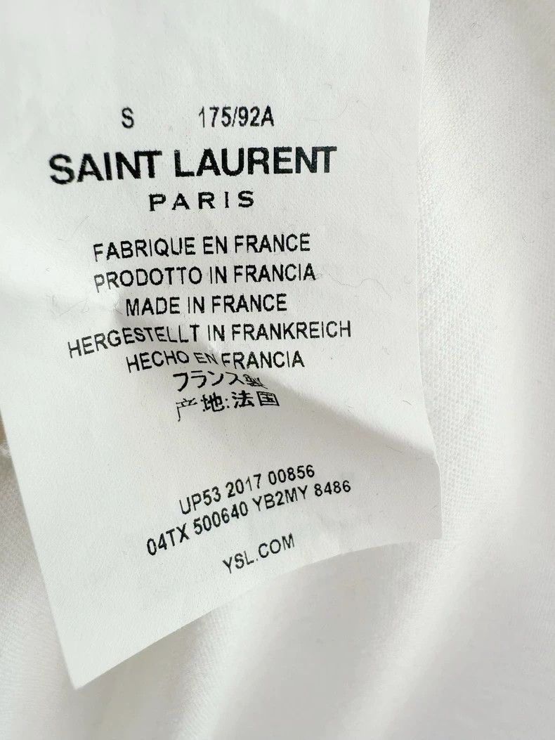 Saint Laurent Paris Saint Laurent Short Sleeve Graphic T-Shirt Size S / US 4 / IT 40 - 3 Thumbnail