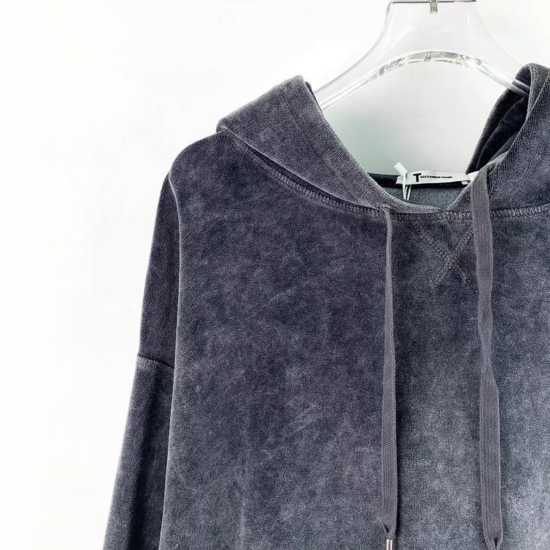 Alexander Wang Alexander Wang Black Gray Hooded Sweatshirt Size M / US 6-8 / IT 42-44 - 3 Thumbnail