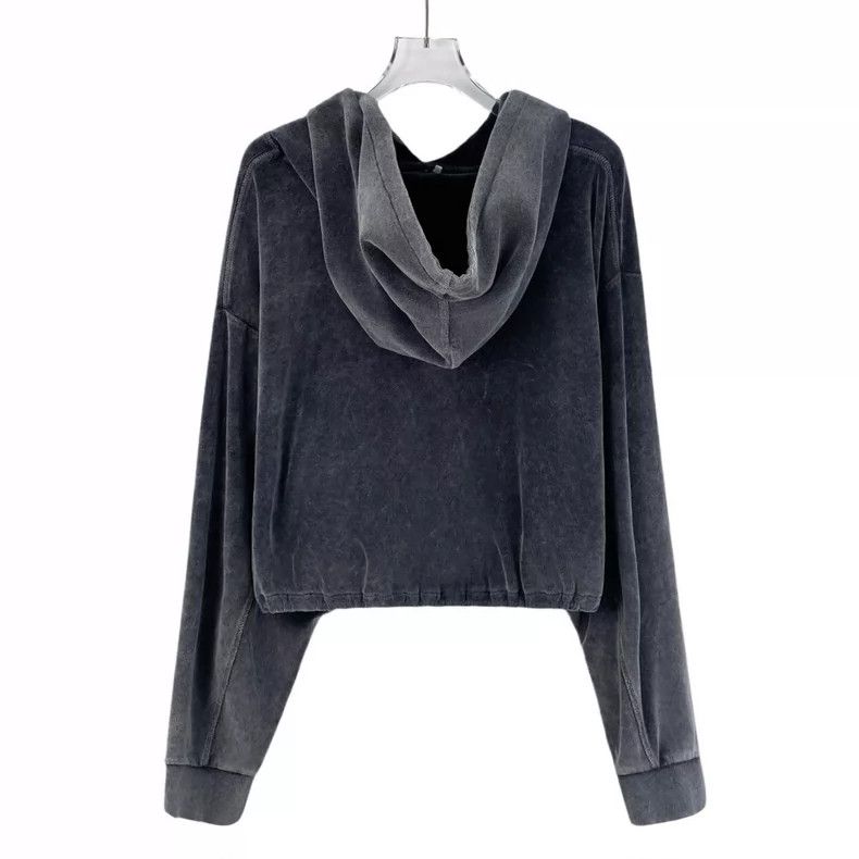 Alexander Wang Alexander Wang Black Gray Hooded Sweatshirt Size M / US 6-8 / IT 42-44 - 2 Thumbnail