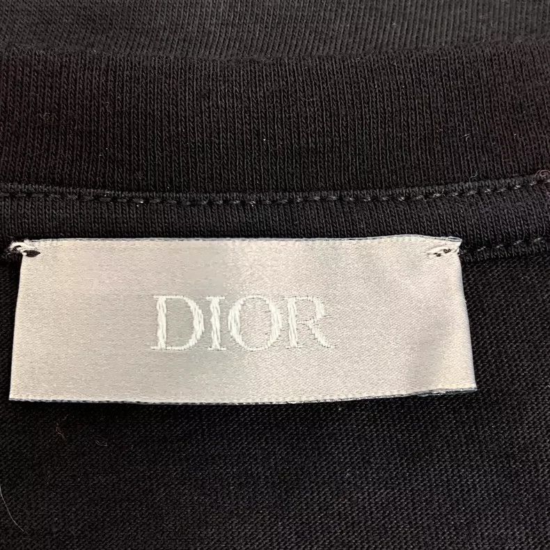 Dior Christian Dior Black Logo Cotton T-Shirt Size XS / US 0-2 / IT 36-38 - 6 Thumbnail