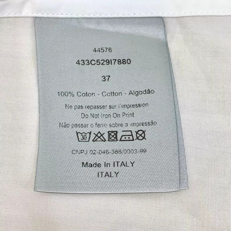 Dior Dior White Cotton Long Sleeve Shirt Size XL / US 12-14 / IT 48-50 - 7 Thumbnail
