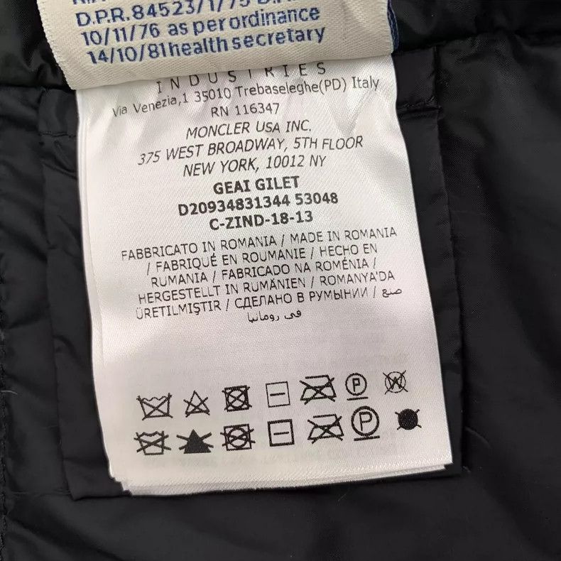 Moncler Moncler Black Padded Vest with Belt Size XXS / US 00 / IT 34 - 7 Thumbnail