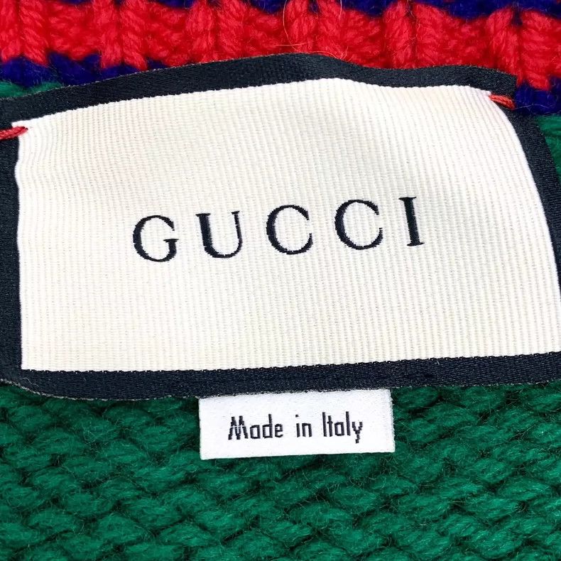 Gucci Green Cable Knit V-Neck Sweater Size M / US 6-8 / IT 42-44 - 5 Thumbnail