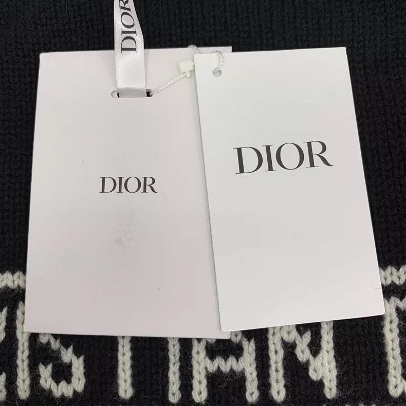 Dior Christian Dior Black Frilled Knit Top Size XS / US 0-2 / IT 36-38 - 6 Thumbnail