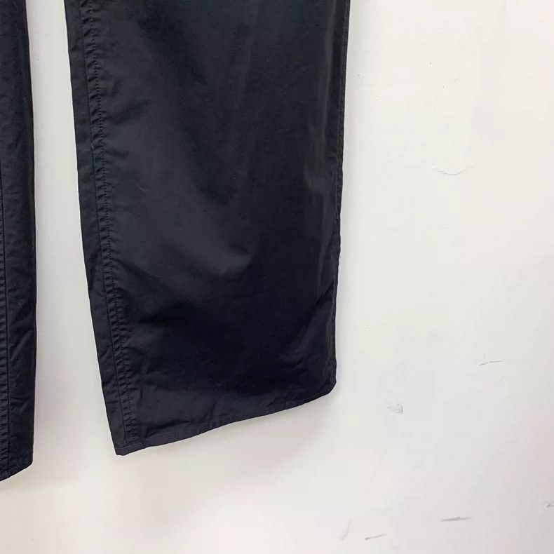 Alexander Wang Black Wide-Leg Cotton Pants with Logo Size 22" - 5 Thumbnail