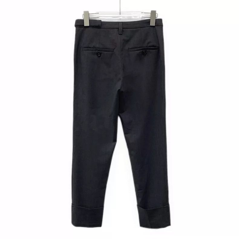Brunello Cucinelli Brunello Cucinelli Gray Wool Casual Trousers Size 38" / US 16 / IT 52 - 2 Thumbnail