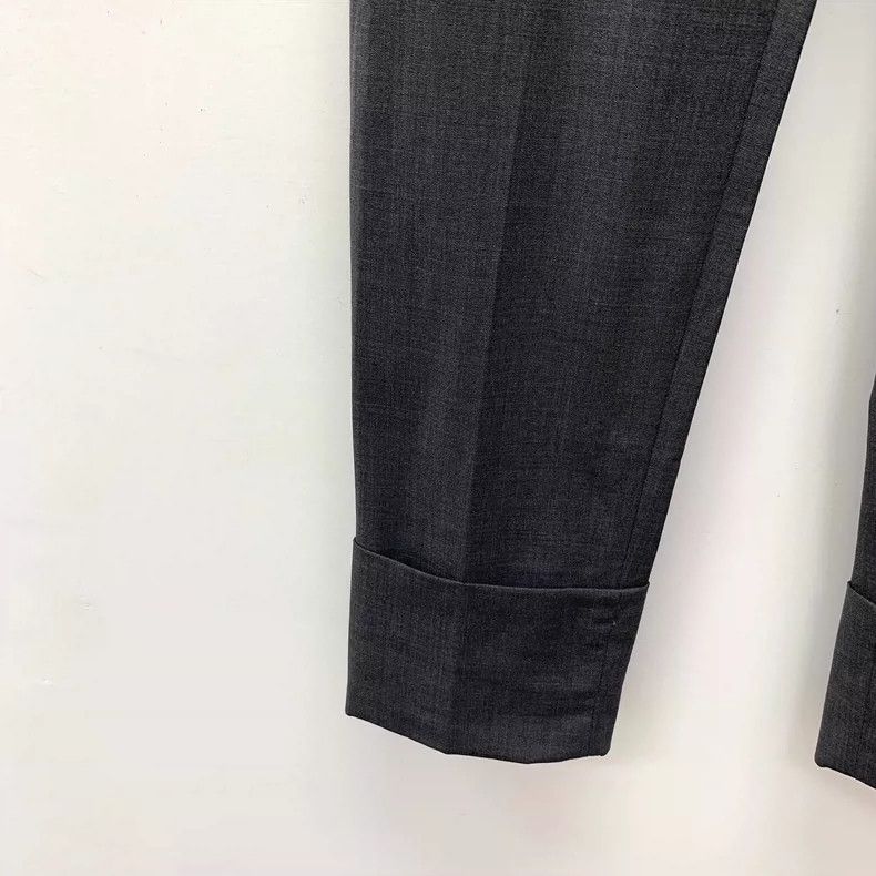 Brunello Cucinelli Brunello Cucinelli Gray Wool Casual Trousers Size 38" / US 16 / IT 52 - 5 Thumbnail