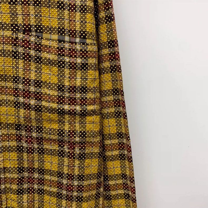 Faith Connexion Yellow Checkered Long Sleeve Button-Up Shirt Size S / US 4 / IT 40 - 4 Thumbnail
