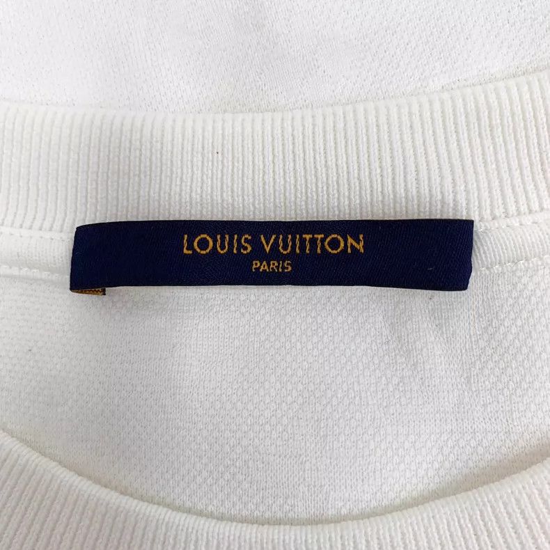 Louis Vuitton Louis Vuitton White Logo Cotton T-Shirt Size XXL / US 16-18 / IT 52-54 - 5 Thumbnail